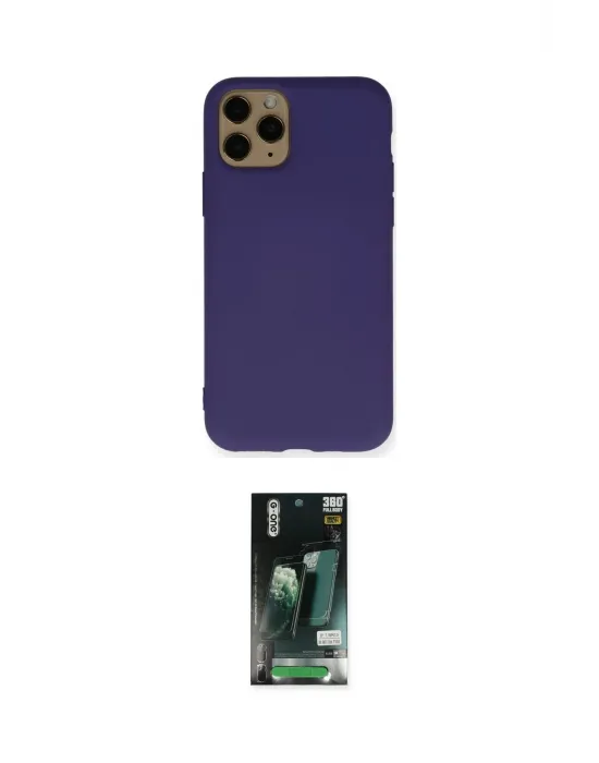 ieg™ iPhone 11 Pro Kılıf Ahenk Serisi - Siyah 360 Mat Full Body Arka Koruyucu