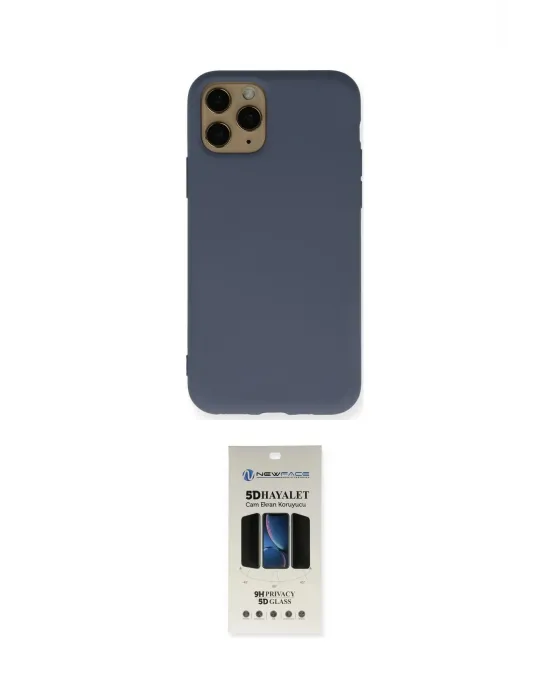 ieg™ iPhone 11 Pro Kılıf Ahenk Serisi - Siyah 5D Hayalet Cam Ekran Koruyucu