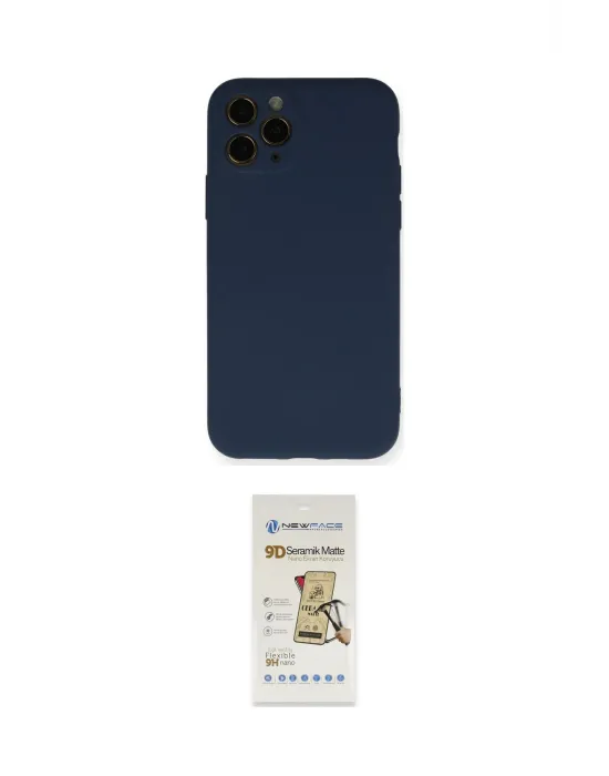 ieg™ iPhone 11 Pro Kılıf Ahenk Serisi - Siyah Mat Seramik Nano Ekran Koruyucu