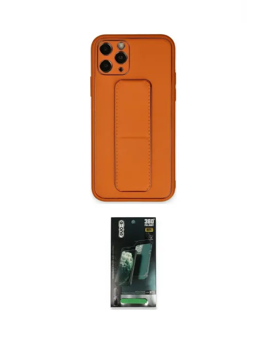 ieg™ iPhone 11 Pro Kılıf Akış Doku - Şeffaf 360 Full Body Arka Koruyucu