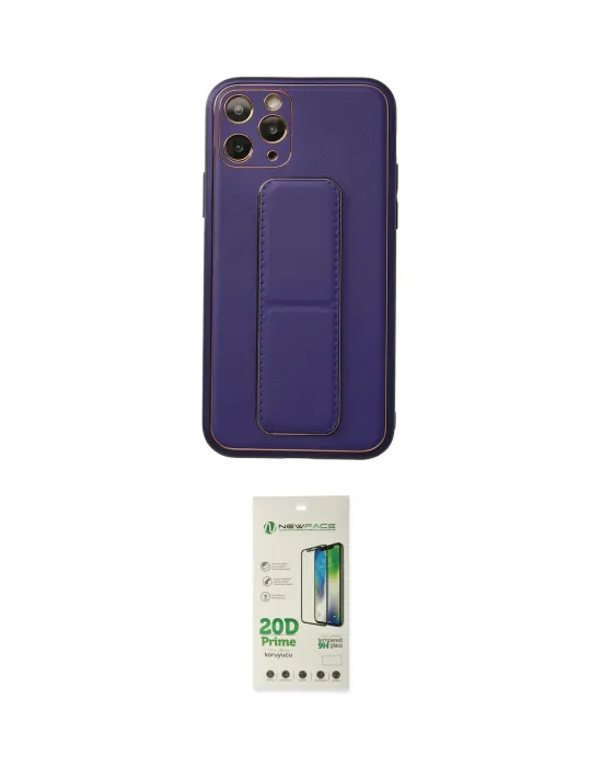 ieg™ iPhone 11 Pro Kılıf Akış Doku - Siyah 20D Premium Cam Ekran Koruyucu