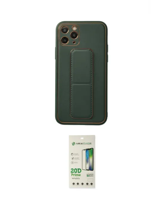 ieg™ iPhone 11 Pro Kılıf Akış Doku - Siyah 20D Premium Cam Ekran Koruyucu