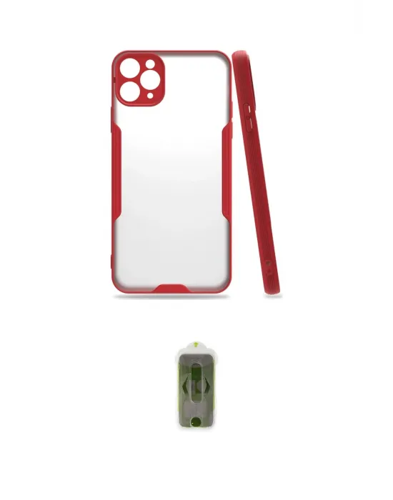 ieg™ iPhone 11 Pro Kılıf Atlas Asil Serisi - Siyah Joko Magic 5D Hayalet Cam