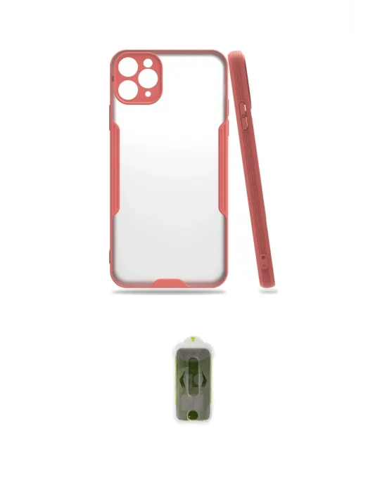ieg™ iPhone 11 Pro Kılıf Atlas Asil Serisi - Siyah Joko Magic 5D Hayalet Cam
