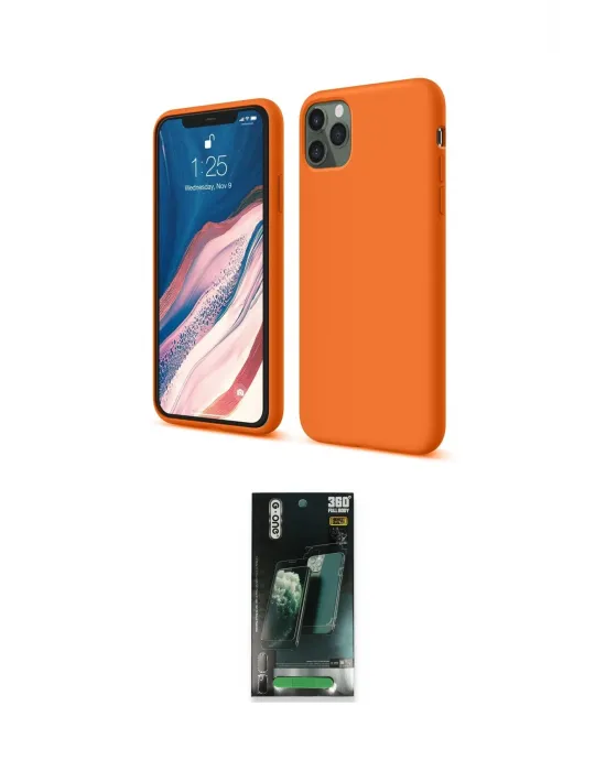 ieg™ iPhone 11 Pro Kılıf Kozmos Yansıma Özel Seri - Şeffaf 360 Full Body Arka Koruyucu