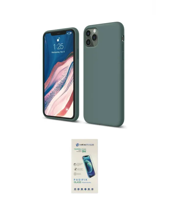 ieg™ iPhone 11 Pro Kılıf Kozmos Yansıma Özel Seri - Şeffaf Pasifik Cam Ekran Koruyucu