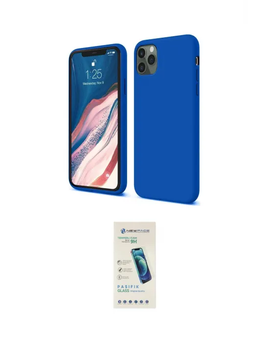 ieg™ iPhone 11 Pro Kılıf Kozmos Yansıma Özel Seri - Şeffaf Pasifik Cam Ekran Koruyucu