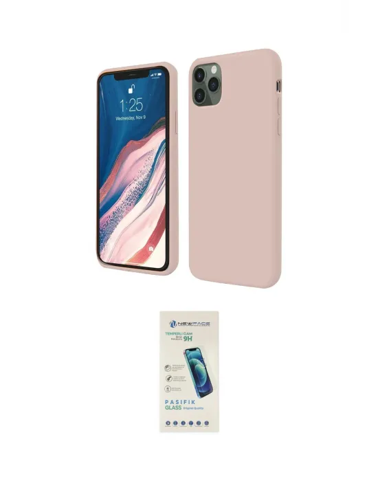 ieg™ iPhone 11 Pro Kılıf Kozmos Yansıma Özel Seri - Şeffaf Pasifik Cam Ekran Koruyucu