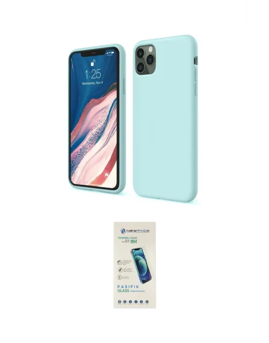 ieg™ iPhone 11 Pro Kılıf Kozmos Yansıma Özel Seri - Şeffaf Pasifik Cam Ekran Koruyucu