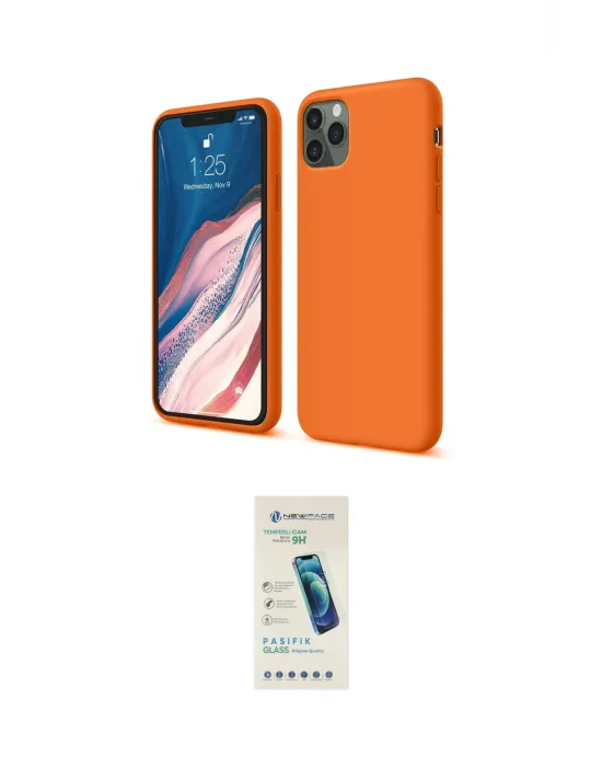 ieg™ iPhone 11 Pro Kılıf Kozmos Yansıma Özel Seri - Şeffaf Pasifik Cam Ekran Koruyucu