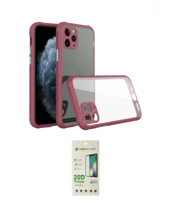 ieg™ iPhone 11 Pro Kılıf Nova Asil Özel Seri - Siyah 20D Premium Cam Ekran Koruyucu