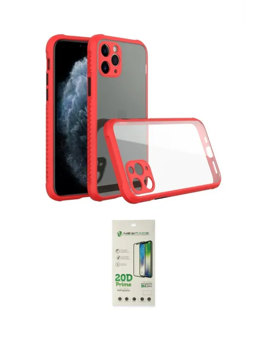 ieg™ iPhone 11 Pro Kılıf Nova Asil Özel Seri - Siyah 20D Premium Cam Ekran Koruyucu