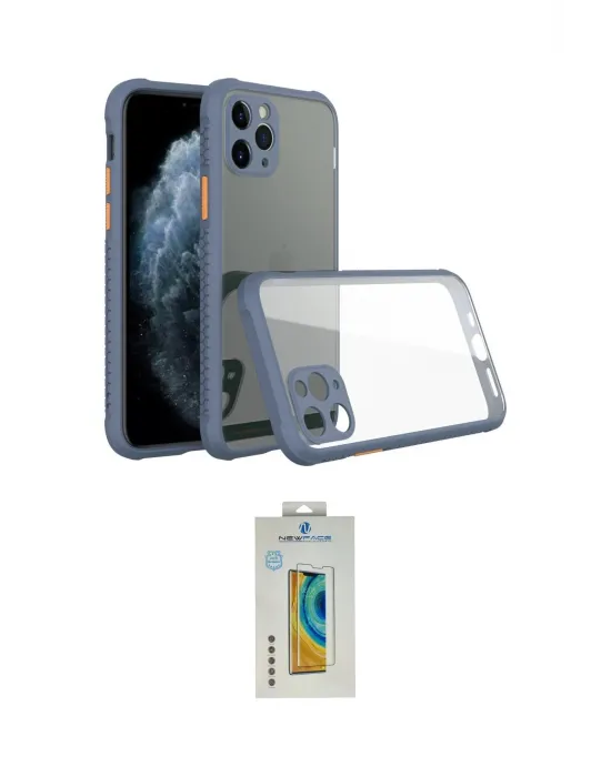 ieg™ iPhone 11 Pro Kılıf Nova Asil Özel Seri - Siyah Polymer Nano Ekran Koruyucu