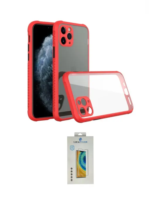 ieg™ iPhone 11 Pro Kılıf Nova Asil Özel Seri - Siyah Polymer Nano Ekran Koruyucu