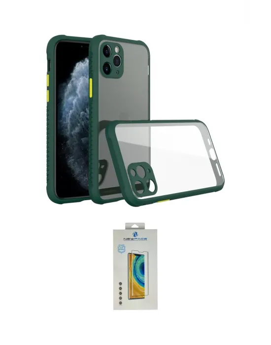 ieg™ iPhone 11 Pro Kılıf Nova Asil Özel Seri - Siyah Polymer Nano Ekran Koruyucu