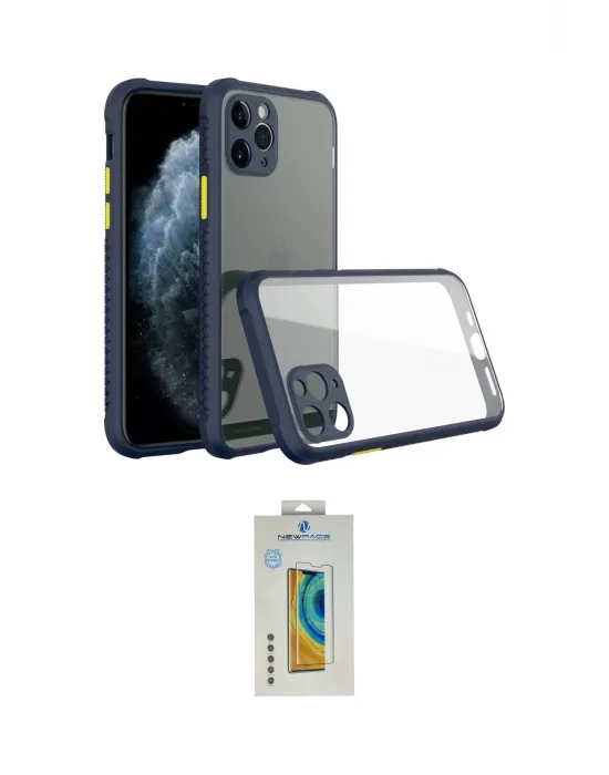 ieg™ iPhone 11 Pro Kılıf Nova Asil Özel Seri - Siyah Polymer Nano Ekran Koruyucu