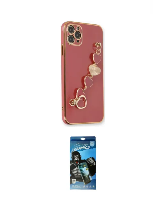 ieg™ iPhone 11 Pro Kılıf Nova Işık Prime - Siyah 34D Izgaralı Cam