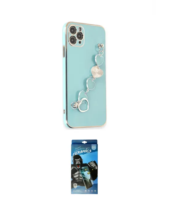 ieg™ iPhone 11 Pro Kılıf Nova Işık Prime - Siyah 34D Izgaralı Cam