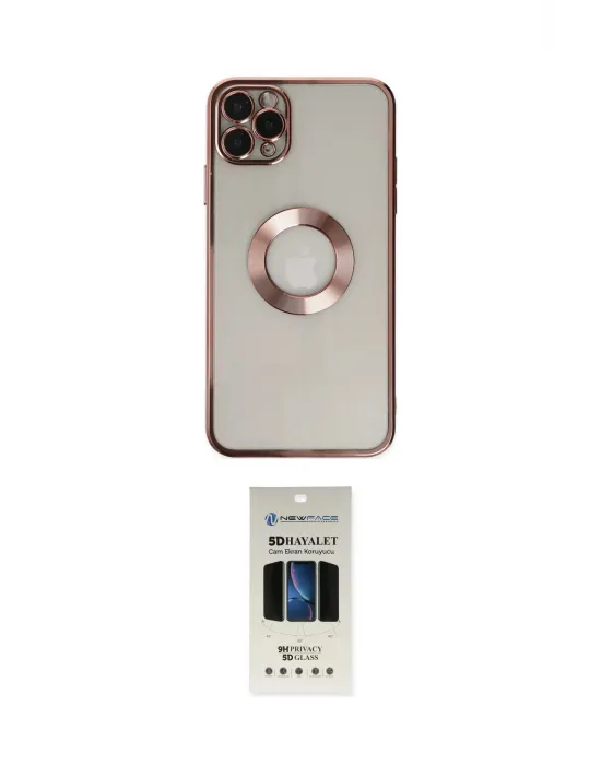 ieg™ iPhone 11 Pro Kılıf Pusula Form - Siyah 5D Hayalet Cam Ekran Koruyucu