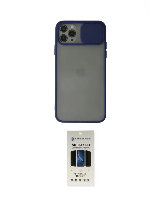 ieg™ iPhone 11 Pro Kılıf Vadi Çizgi - Siyah 5D Hayalet Cam Ekran Koruyucu