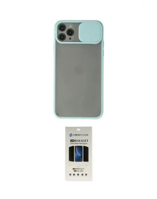 ieg™ iPhone 11 Pro Kılıf Vadi Çizgi - Siyah 5D Hayalet Cam Ekran Koruyucu