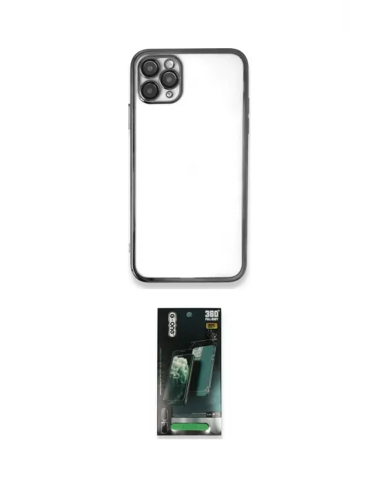 ieg™ iPhone 11 Pro Kılıf Vadi Minimal - Şeffaf 360 Full Body Arka Koruyucu