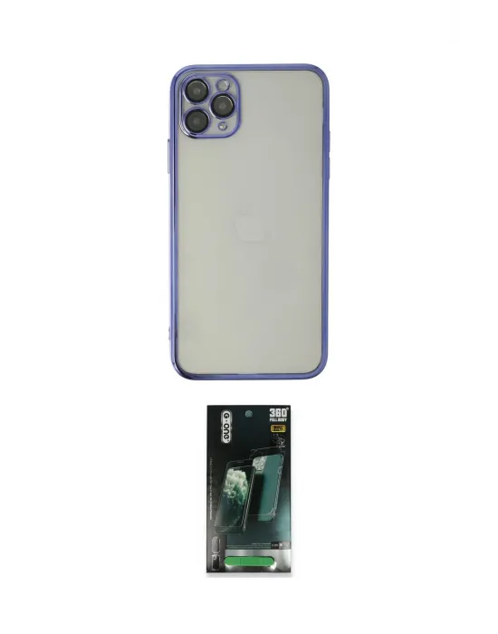 ieg™ iPhone 11 Pro Kılıf Vadi Minimal - Şeffaf 360 Full Body Arka Koruyucu