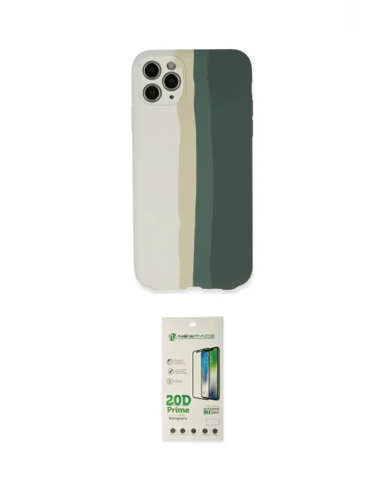 ieg™ iPhone 11 Pro Kılıf Yadigar Çizgi - Siyah 20D Premium Cam Ekran Koruyucu