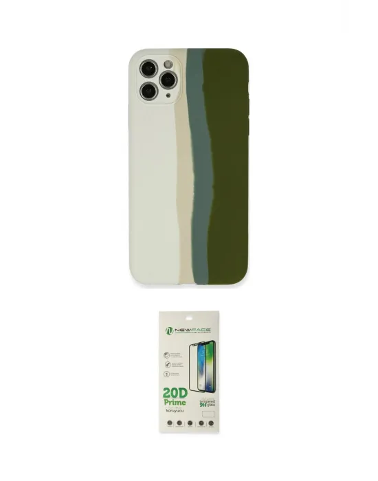 ieg™ iPhone 11 Pro Kılıf Yadigar Çizgi - Siyah 20D Premium Cam Ekran Koruyucu