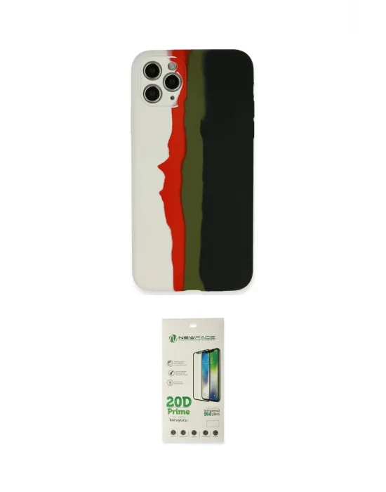 ieg™ iPhone 11 Pro Kılıf Yadigar Çizgi - Siyah 20D Premium Cam Ekran Koruyucu