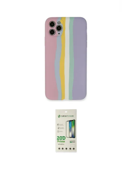 ieg™ iPhone 11 Pro Kılıf Yadigar Çizgi - Siyah 20D Premium Cam Ekran Koruyucu