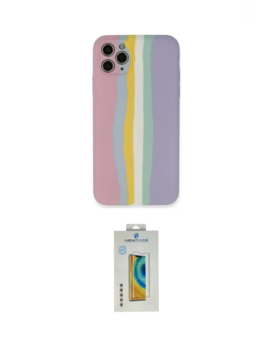 ieg™ iPhone 11 Pro Kılıf Yadigar Çizgi - Siyah Polymer Nano Ekran Koruyucu
