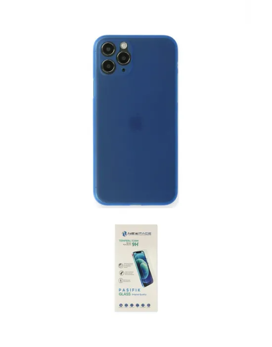 ieg™ iPhone 11 Pro Kılıf Yadigar Yansıma Serisi - Şeffaf Pasifik Cam Ekran Koruyucu