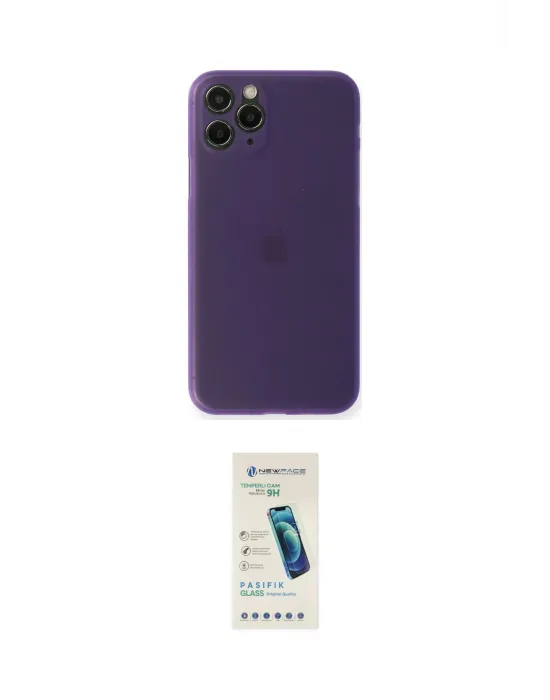 ieg™ iPhone 11 Pro Kılıf Yadigar Yansıma Serisi - Şeffaf Pasifik Cam Ekran Koruyucu