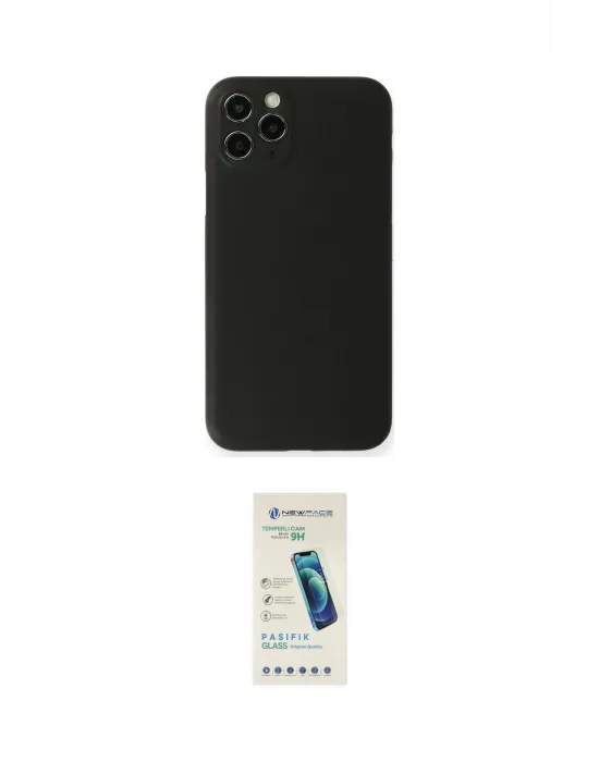 ieg™ iPhone 11 Pro Kılıf Yadigar Yansıma Serisi - Şeffaf Pasifik Cam Ekran Koruyucu
