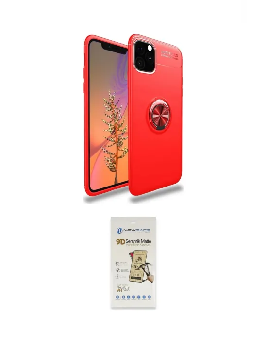 ieg™ iPhone 11 Pro Kılıf Yankı Form Prime - Siyah Mat Seramik Nano Ekran Koruyucu