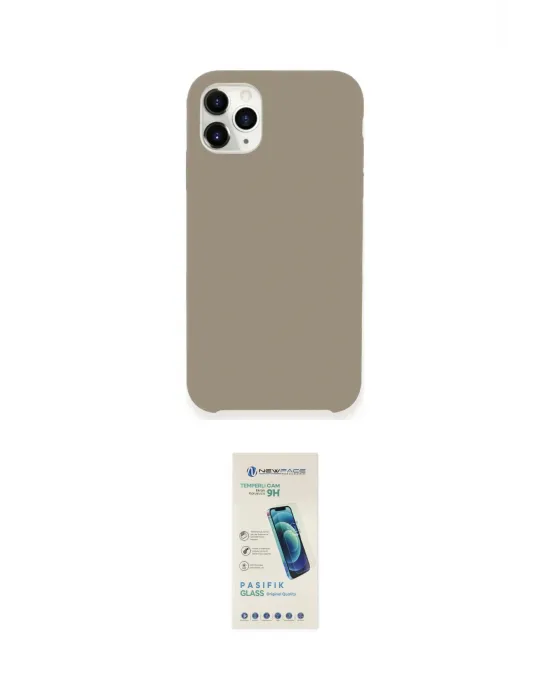 ieg™ iPhone 11 Pro Kılıf Zirve Modern Özel Seri - Şeffaf Pasifik Cam Ekran Koruyucu