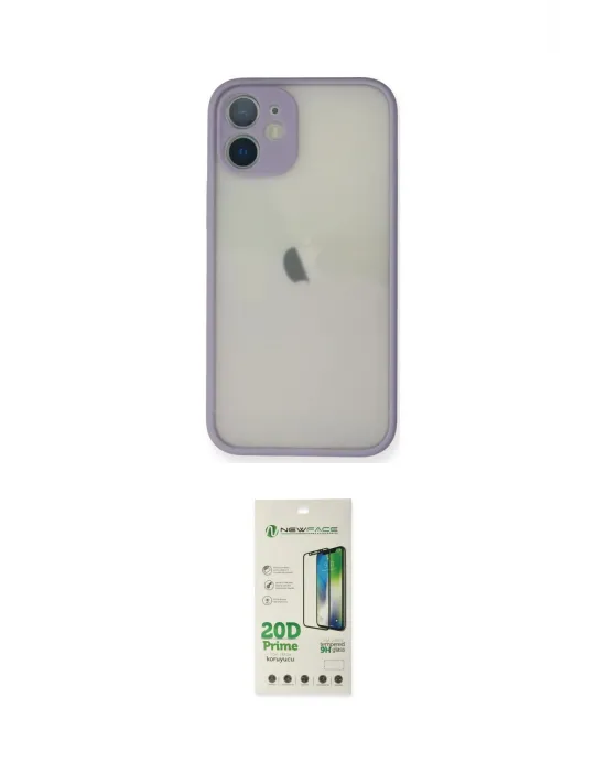 ieg™ iPhone 11 Pro Max Kılıf Ahenk Çizgi Serisi - Siyah 20D Premium Cam Ekran Koruyucu