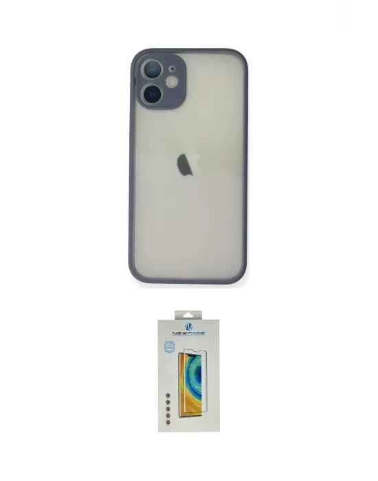 ieg™ iPhone 11 Pro Max Kılıf Ahenk Çizgi Serisi - Siyah Polymer Nano Ekran Koruyucu