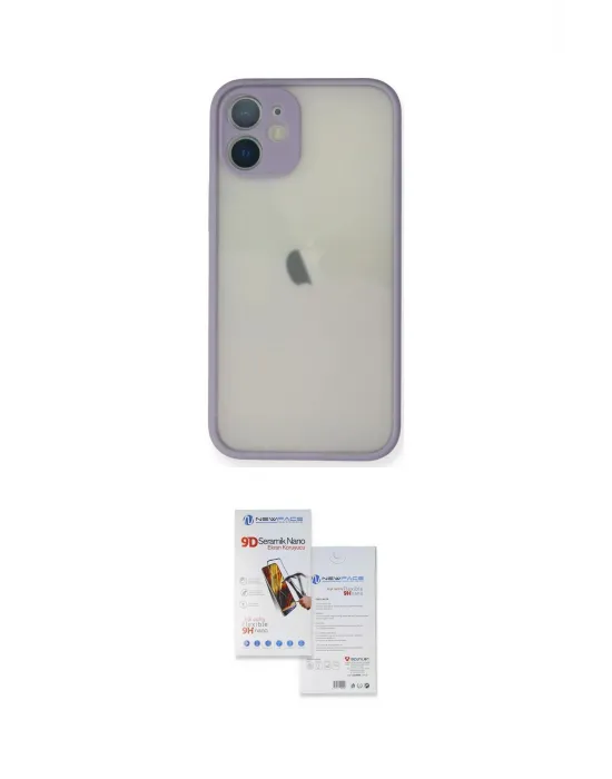 ieg™ iPhone 11 Pro Max Kılıf Ahenk Çizgi Serisi - Siyah Seramik Nano Ekran Koruyucu