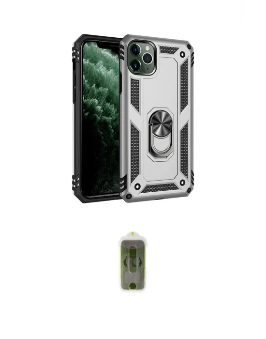 ieg™ iPhone 11 Pro Max Kılıf Ahenk Klasik Koleksiyonu - Siyah Joko Magic 5D Hayalet Cam