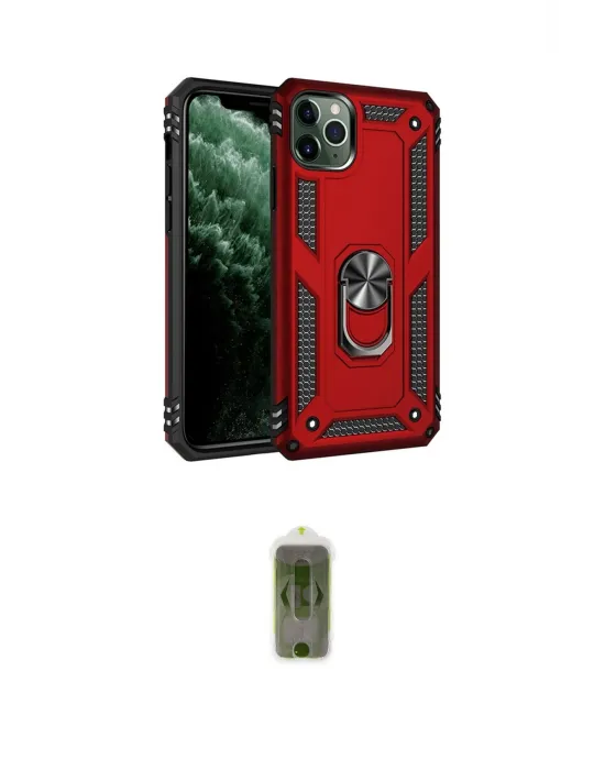 ieg™ iPhone 11 Pro Max Kılıf Ahenk Klasik Koleksiyonu - Siyah Joko Magic 5D Hayalet Cam