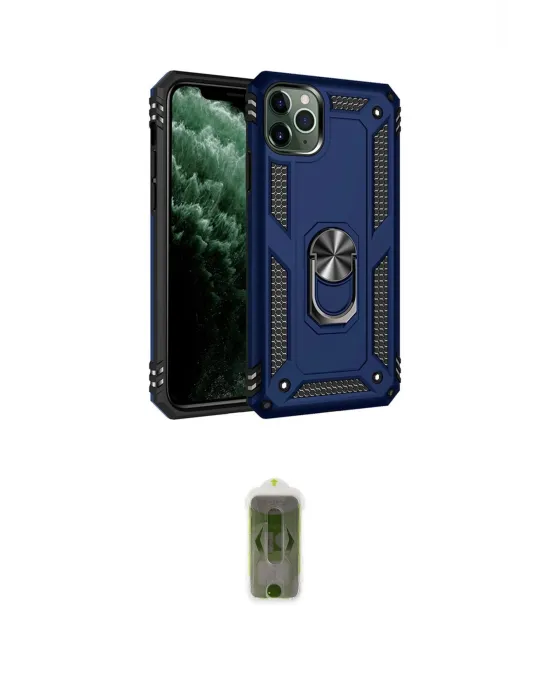 ieg™ iPhone 11 Pro Max Kılıf Ahenk Klasik Koleksiyonu - Siyah Joko Magic 5D Hayalet Cam