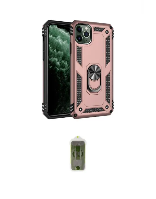 ieg™ iPhone 11 Pro Max Kılıf Ahenk Klasik Koleksiyonu - Siyah Joko Magic 5D Hayalet Cam