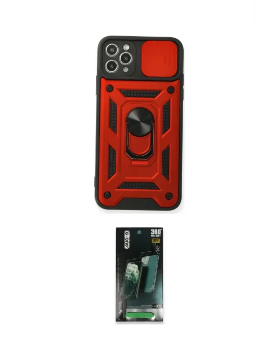 ieg™ iPhone 11 Pro Max Kılıf Ahenk Klasik - Şeffaf 360 Full Body Arka Koruyucu