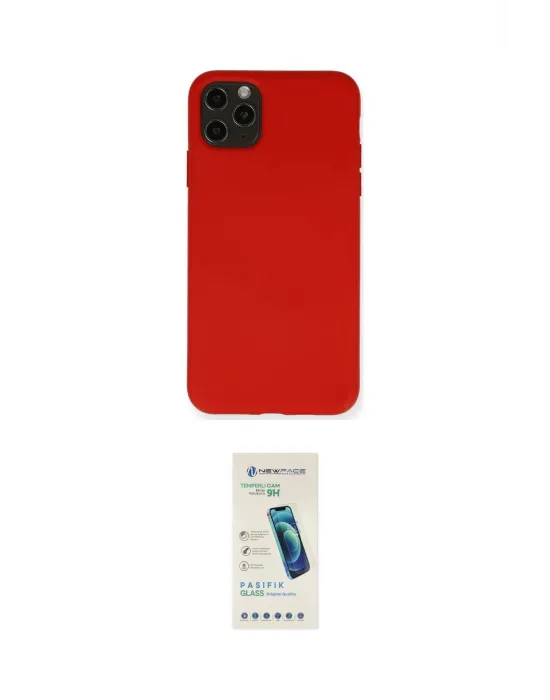 ieg™ iPhone 11 Pro Max Kılıf Ahenk Serisi - Şeffaf Pasifik Cam Ekran Koruyucu