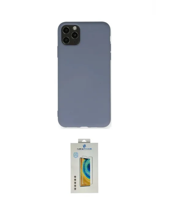 ieg™ iPhone 11 Pro Max Kılıf Ahenk Serisi - Siyah Polymer Nano Ekran Koruyucu