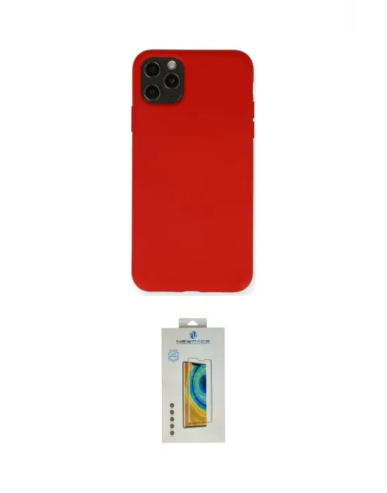 ieg™ iPhone 11 Pro Max Kılıf Ahenk Serisi - Siyah Polymer Nano Ekran Koruyucu