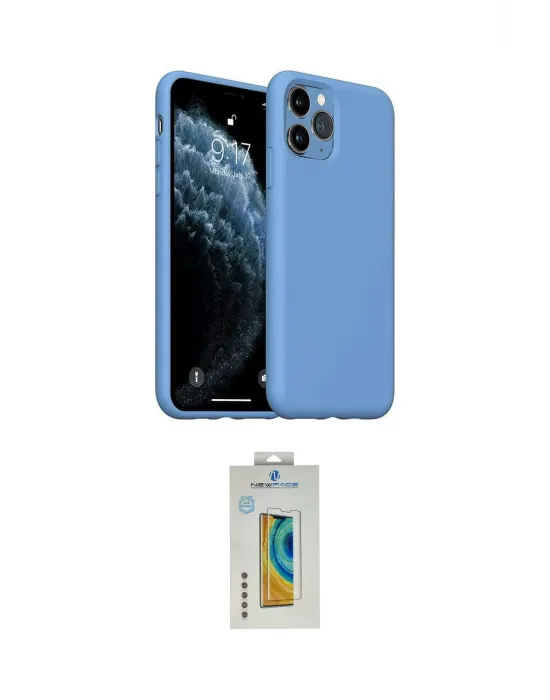 ieg™ iPhone 11 Pro Max Kılıf Ahenk Serisi - Siyah Polymer Nano Ekran Koruyucu