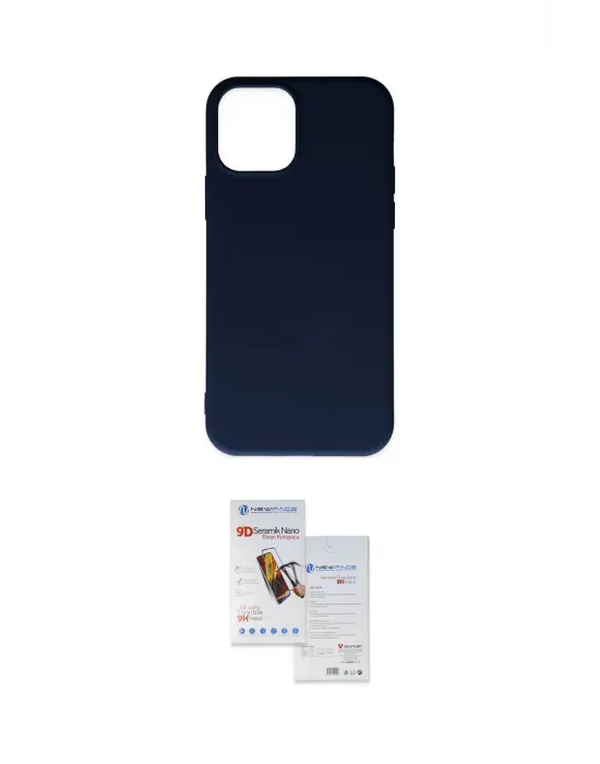 ieg™ iPhone 11 Pro Max Kılıf Ahenk Serisi - Siyah Seramik Nano Ekran Koruyucu